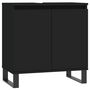 Voir la diapositive 2 : VIDAXL Armoire de salle de bain noir 58x33x60 cm bois d'ingenierie