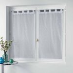 Paris Prix Paire de Voilages  Orion  60x160cm Blanc