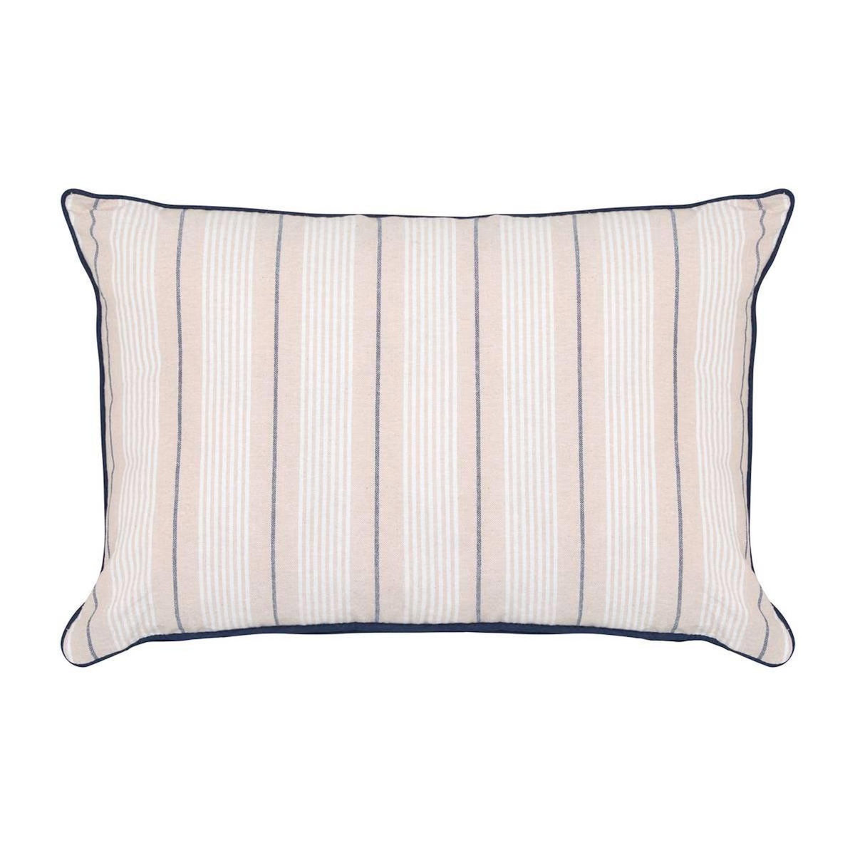 ATMOSPHERA Coussin Déco à Rayures  Groove  38x58cm Bleu