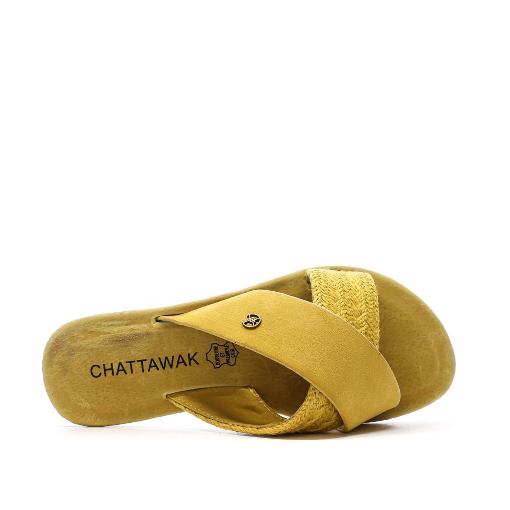 Voir la diapositive 4 : CHATTAWAK Sandales Jaune Femme Chattawak Dacota