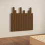 Voir la diapositive 4 : VIDAXL Tete de lit murale Marron miel 82,5x3x80 cm Bois massif de pin