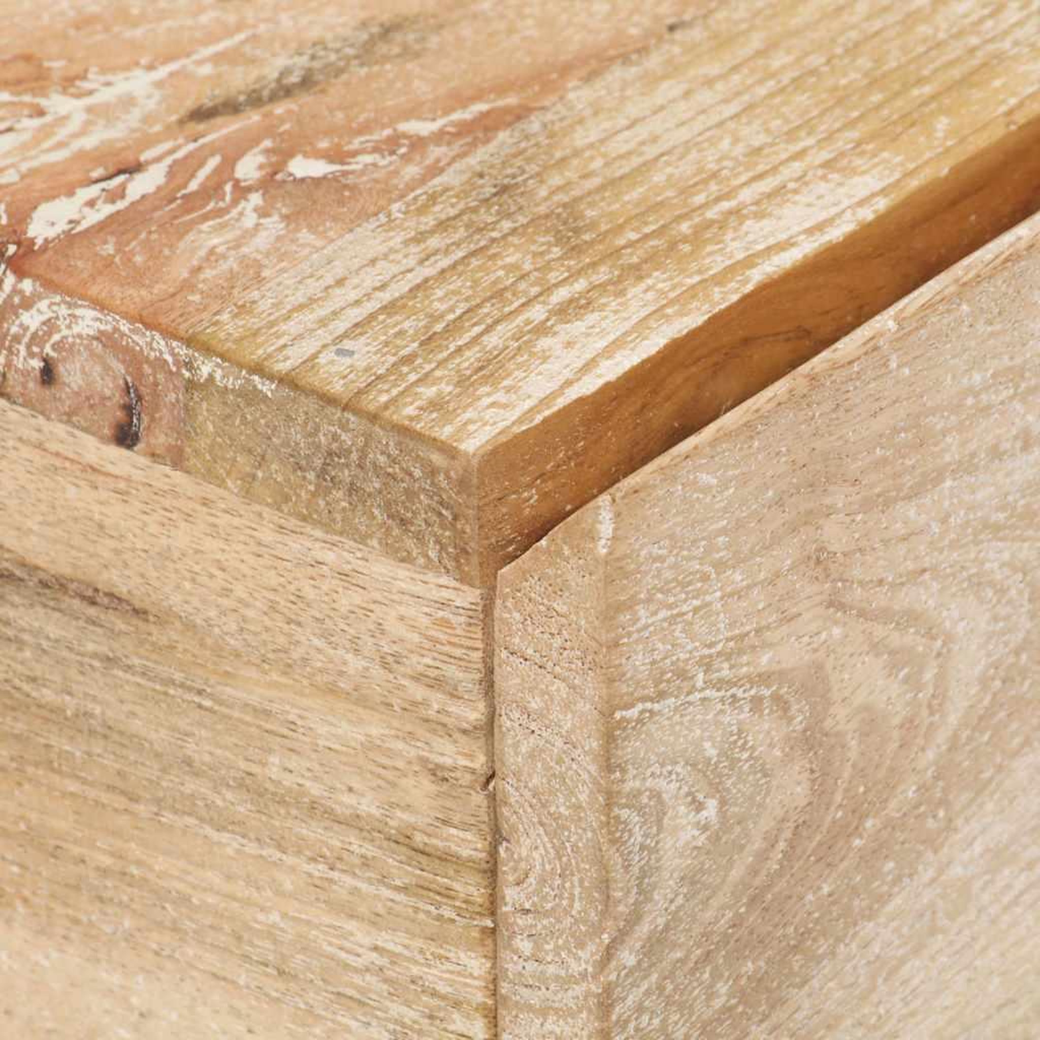 Voir la diapositive 5 : VIDAXL Table de chevet 40x30x50 cm bois de manguier massif