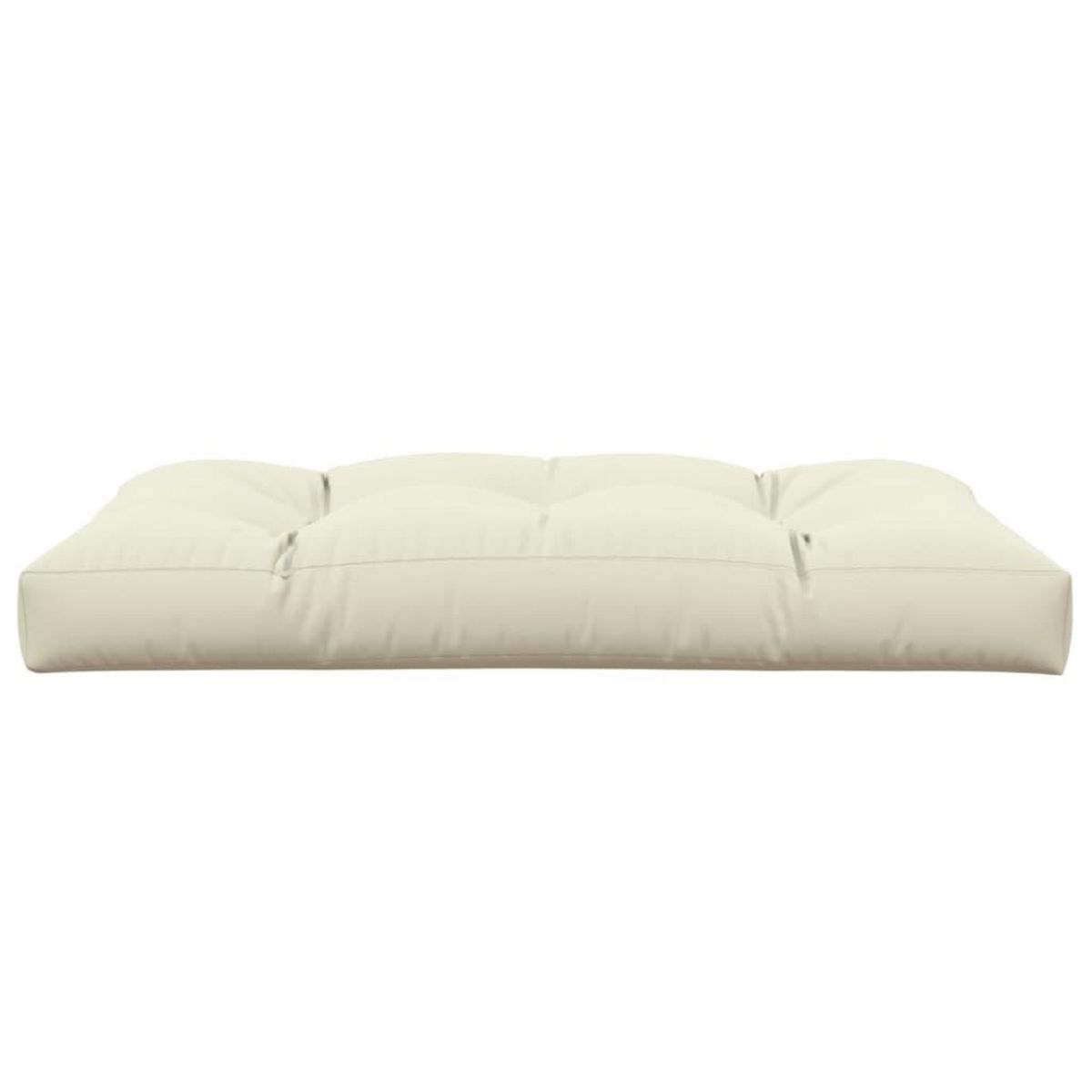 VIDAXL Coussin de palette creme 120x80x12 cm tissu