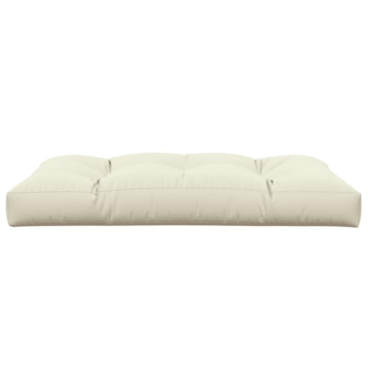 VIDAXL Coussin de palette creme 120x80x12 cm tissu
