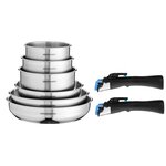 Arthur Martin Batterie de cuisine 8 pièces Induction inox amovible