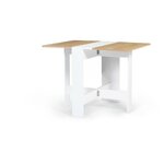 Table console pliable rectangulaire L27/103 cm MADDY. Coloris disponibles : Noir