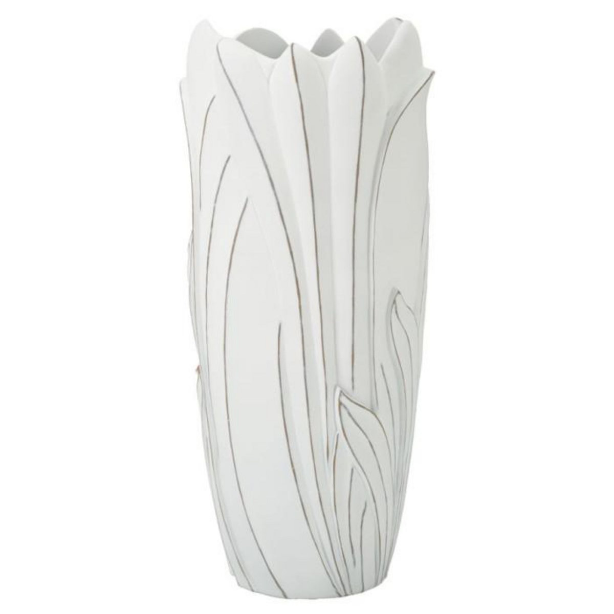 Paris Prix Vase Déco en Résine  Gardy  69cm Blanc