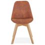 Voir la diapositive 2 : Paris Prix Chaise Design  Mirka  85cm Marron & Naturel