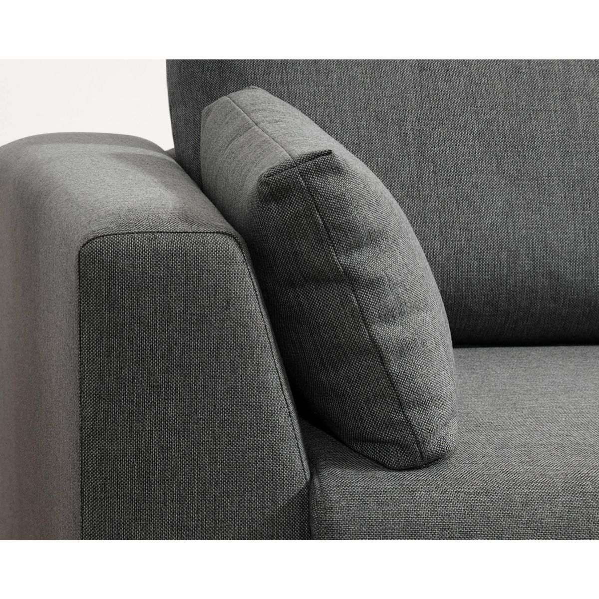 LISA DESIGN Tala - canapé d'angle droit - convertible avec coffre - 4 places - en tissu