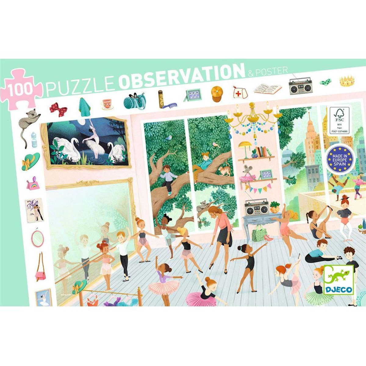 Djeco Puzzle 100 pièces Djeco L école de danse