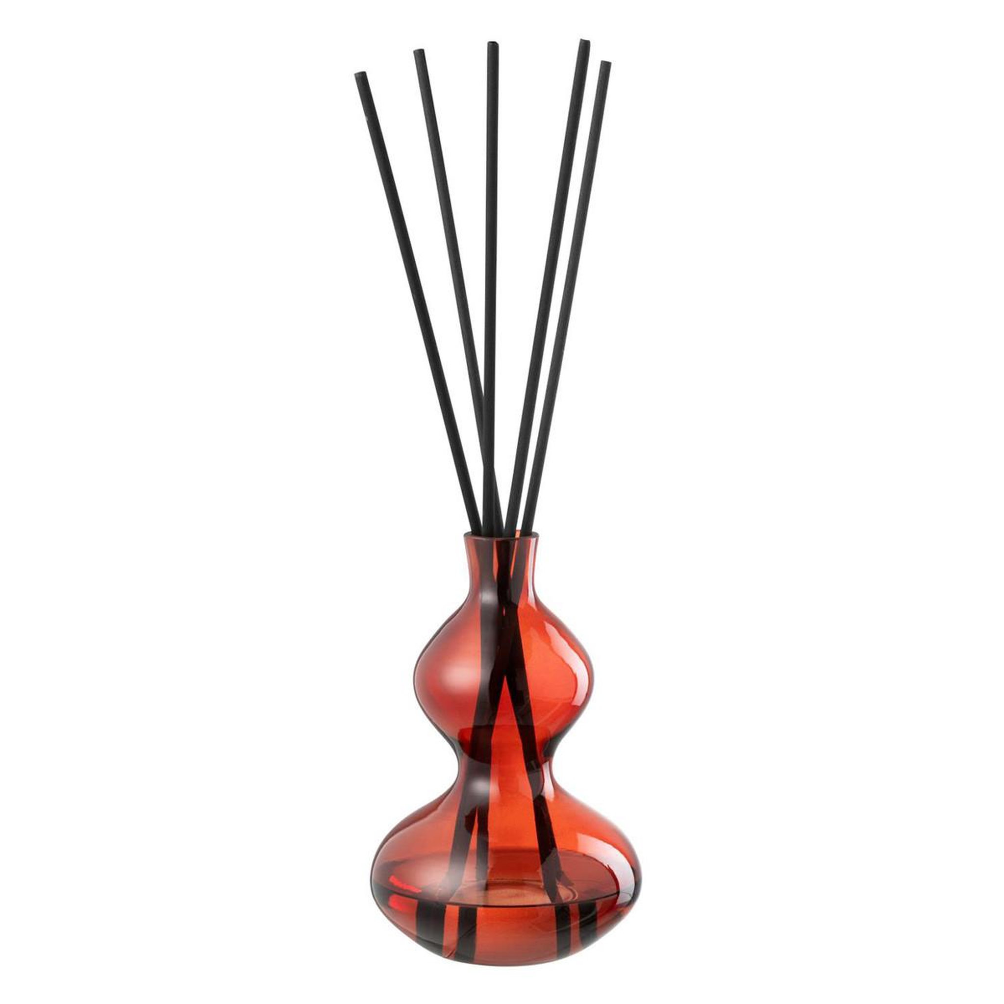 J-LINE Diffuseur de Parfum en Verre  Li-Ly  500ml Incense Rouge