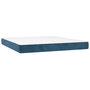 Voir la diapositive 2 : VIDAXL Matelas de lit a ressorts ensaches Bleu fonce 160x200x20 cm