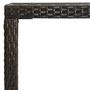 Voir la diapositive 4 : VIDAXL Table de bar de jardin Marron 130x60x110cm Resine tressee verre