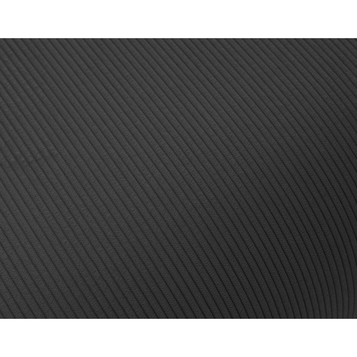 LISA DESIGN Albane - pouf en velours côtelé pieds bois foncé