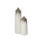 Voir la diapositive 2 : Paris Prix Vase Bouteille en Argile  Olea  47cm Blanc & Vert