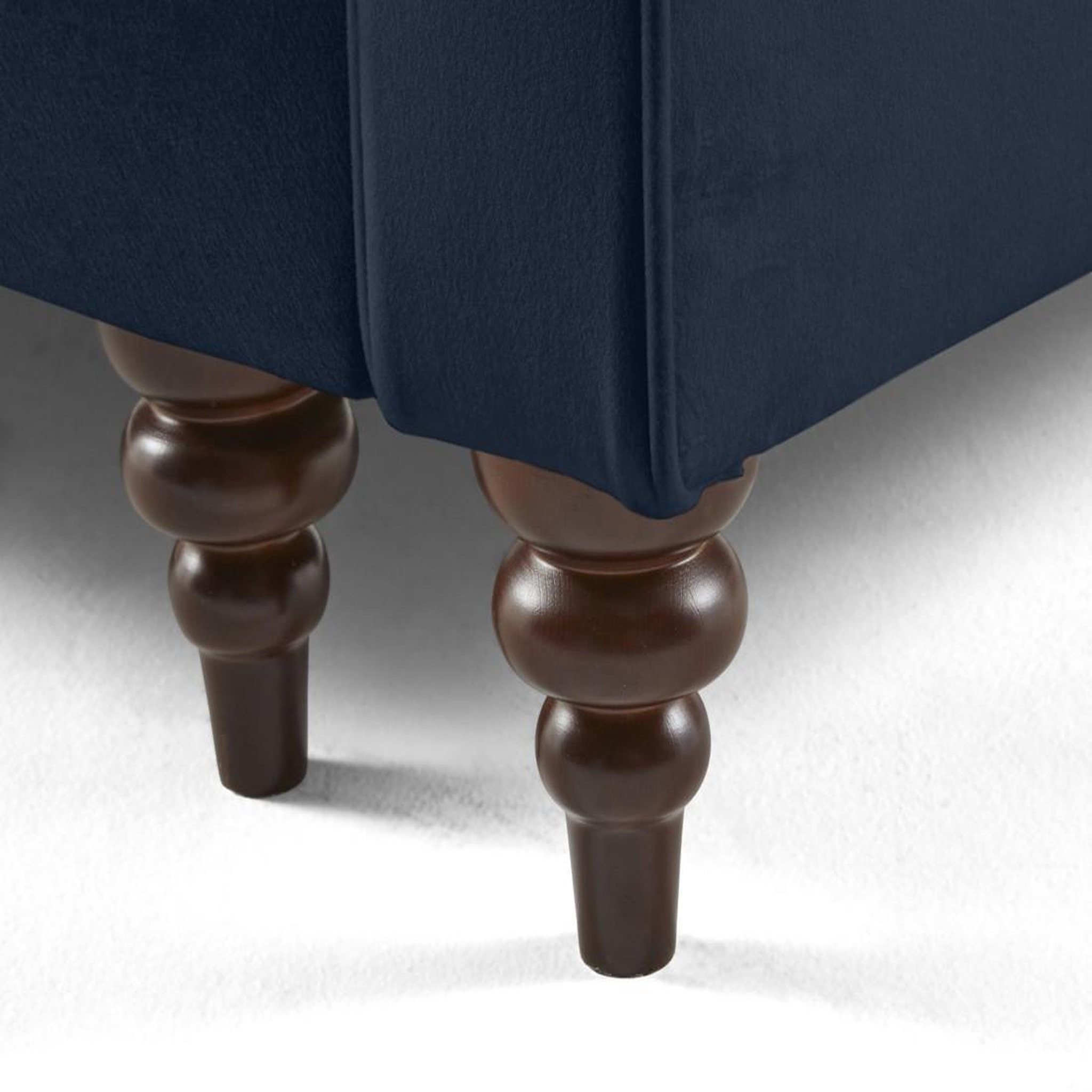 Voir la diapositive 5 : BEST MOBILIER Flamingo - canapé d'angle gauche 4 places convertible en velours