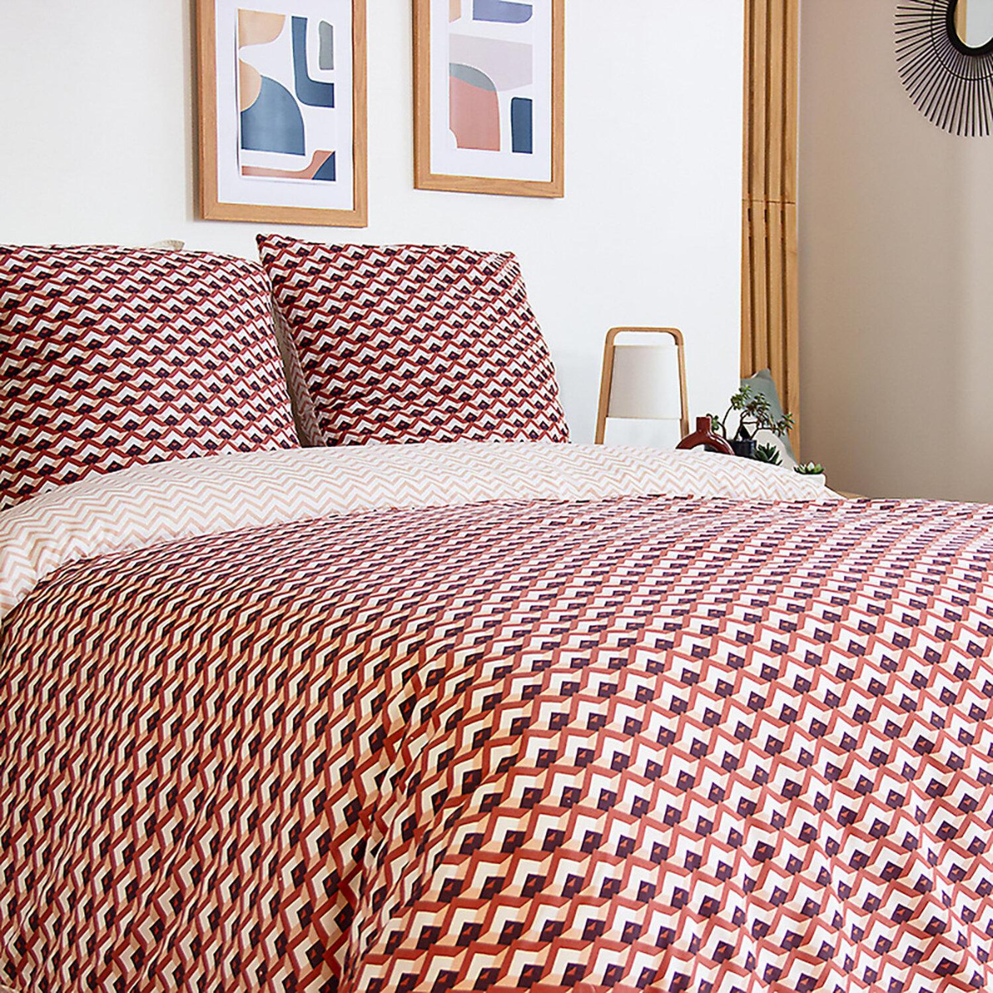 Voir la diapositive 4 : Home collection Parure de couette 3 pcs 100% microfibre, tiagoh