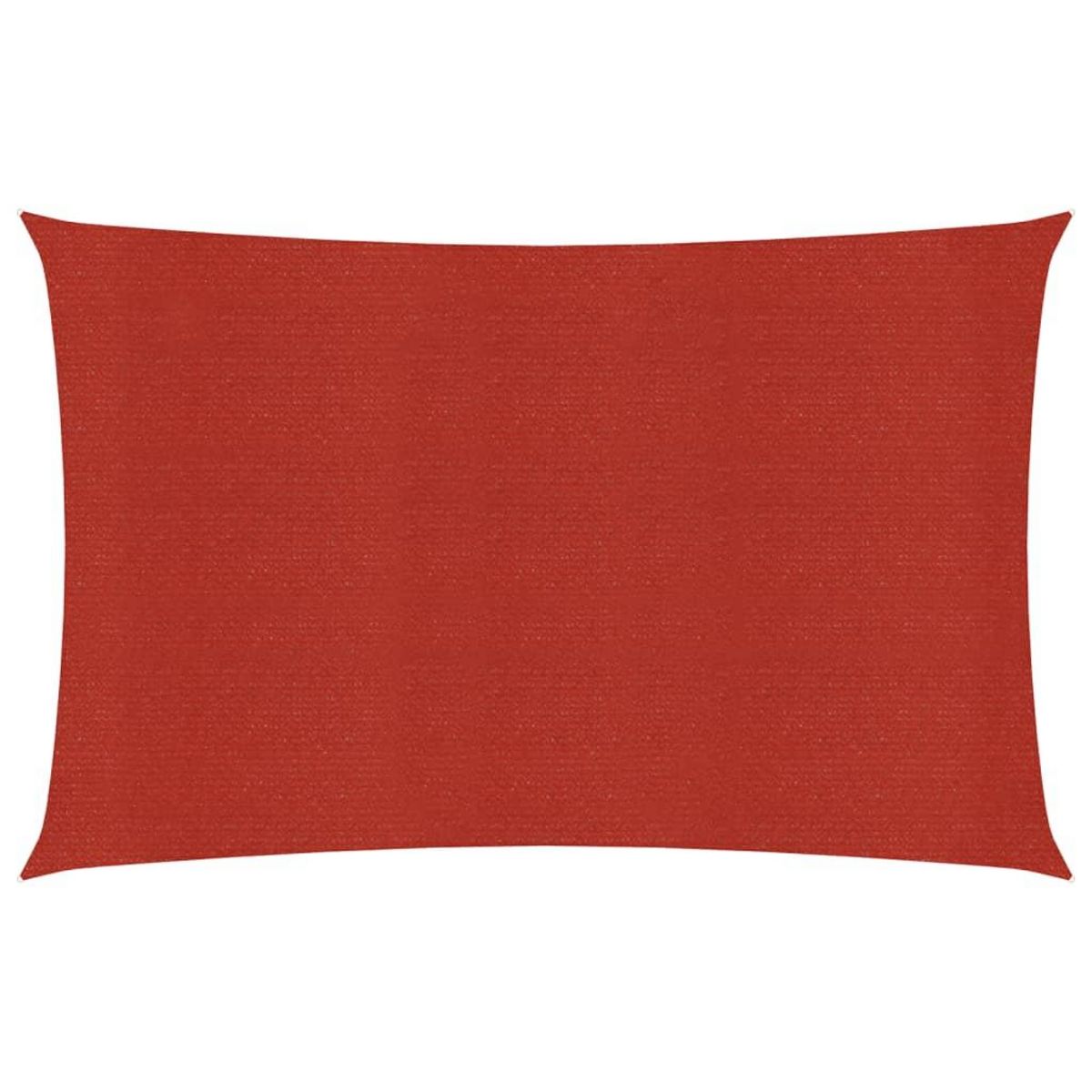 VIDAXL Voile d'ombrage 160 g/m^2 Rouge 2,5x4,5 m PEHD