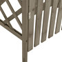 Voir la diapositive 5 : VIDAXL Pergola avec portail 116x40x204 cm Gris Bois de sapin massif