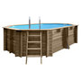 Voir la diapositive 7 : GRE Piscine hors sol bois ovale - 4,36 x 3,36 x H 1,07 m - GRENADE 2