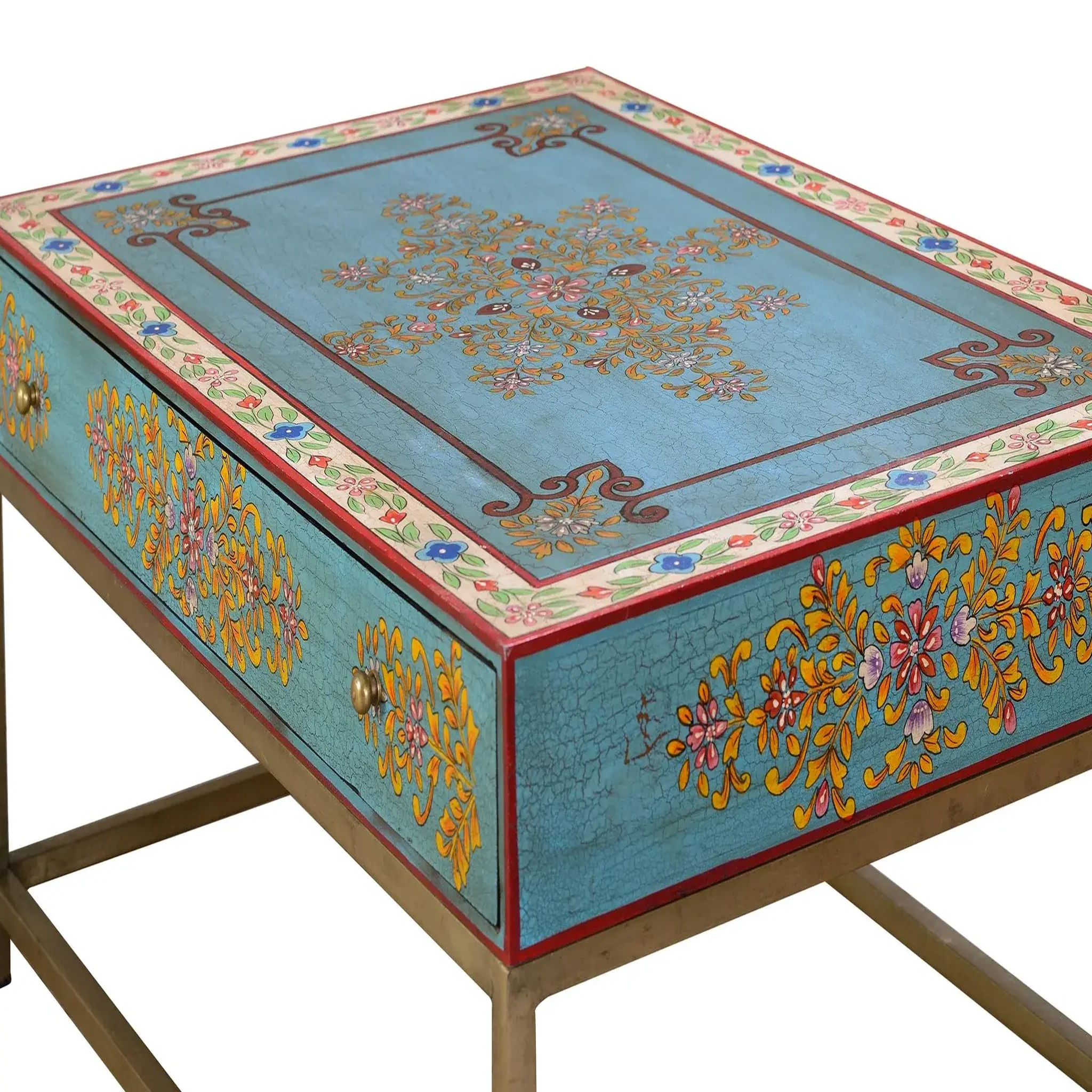 Voir la diapositive 5 : GINER Y COLOMER SL Table basse en bois de manguier 90 cm style ethnique