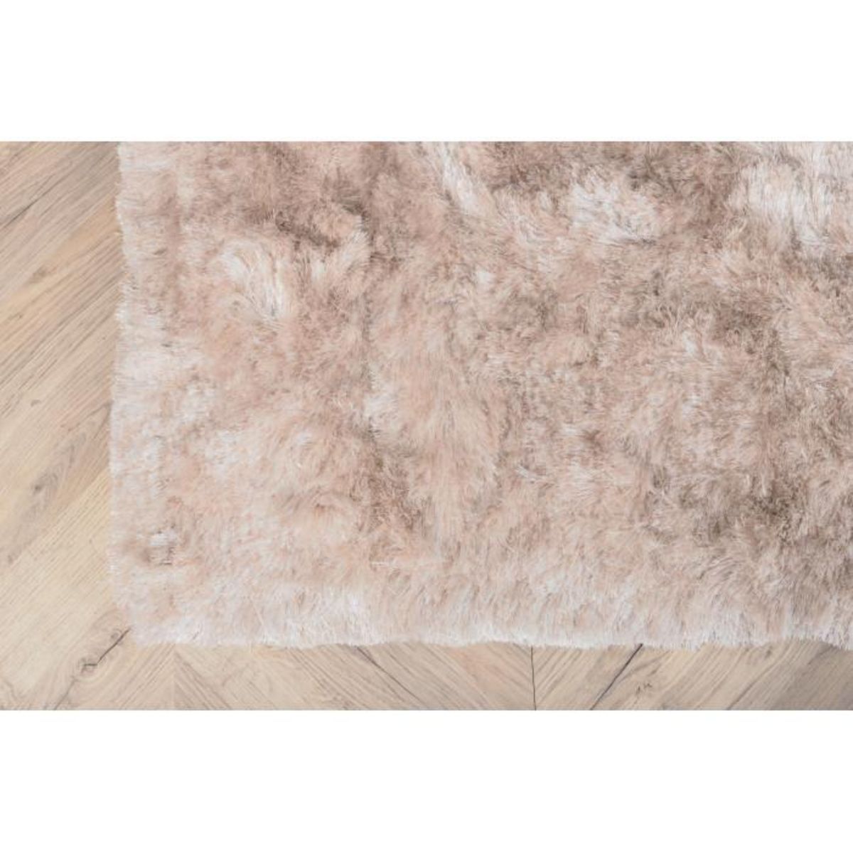Paris Prix Tapis Déco Shaggy  Shiva  171x242cm Champagne