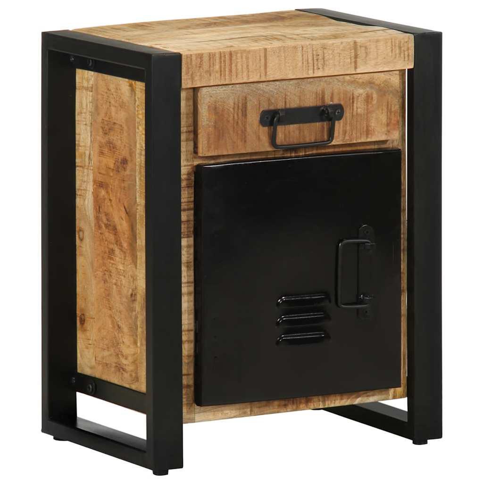 VIDAXL Table de chevet 40x30x50 cm bois massif de manguier brut