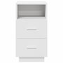 Voir la diapositive 4 : VIDAXL Table de chevet avec 2 tiroirs blanc 36x36x68 cm