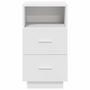 Voir la diapositive 4 : VIDAXL Table de chevet avec 2 tiroirs blanc 36x36x68 cm