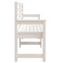 Voir la diapositive 5 : VIDAXL Banc de jardin blanc 159,5x48x91,5 cm bois massif de pin