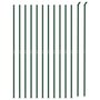 Voir la diapositive 3 : VIDAXL Cloture en treillis metallique avec bride vert 2,2x25 m