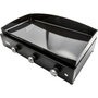 Voir la diapositive 4 : Le marquier Plancha gaz Pure 375 Noir 3 brûleurs à poser, 75x40 cm