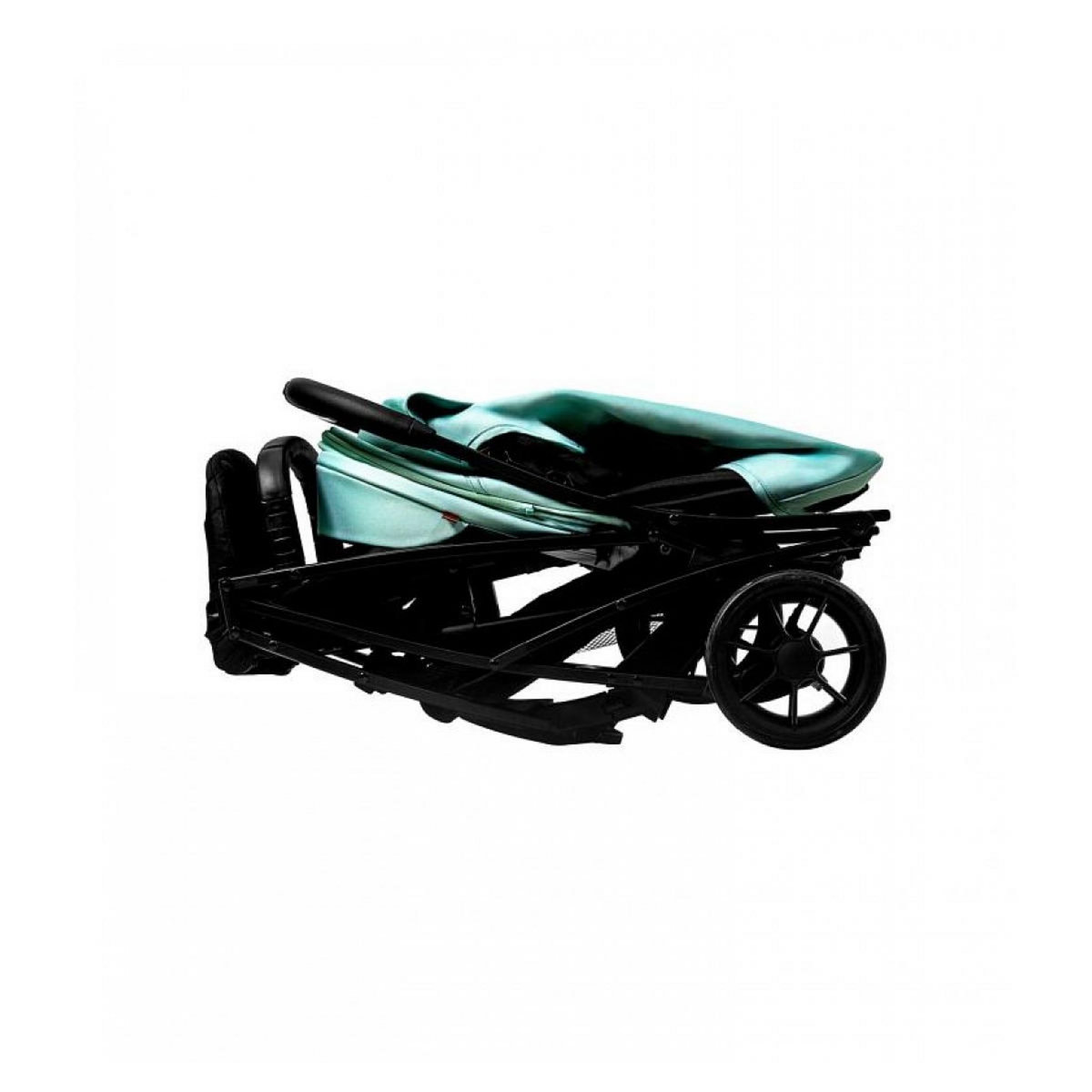 Asalvo Poussette en Coton Écologique - Couleur Vert Vibrant