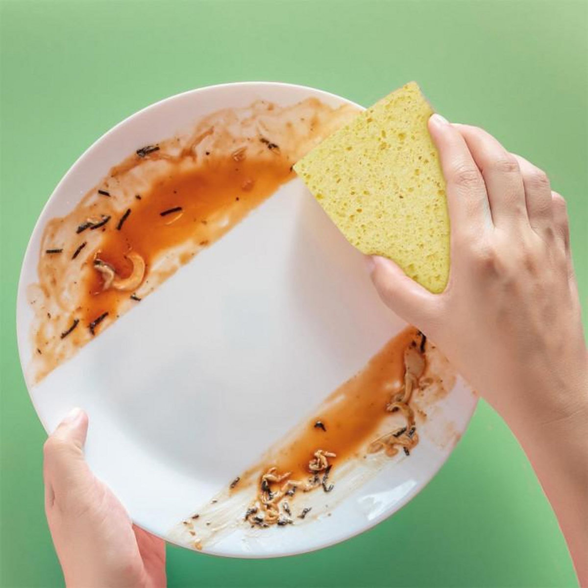 Paris Prix Lot de 2 Éponges Naturelles  Fibres  11cm Jaune