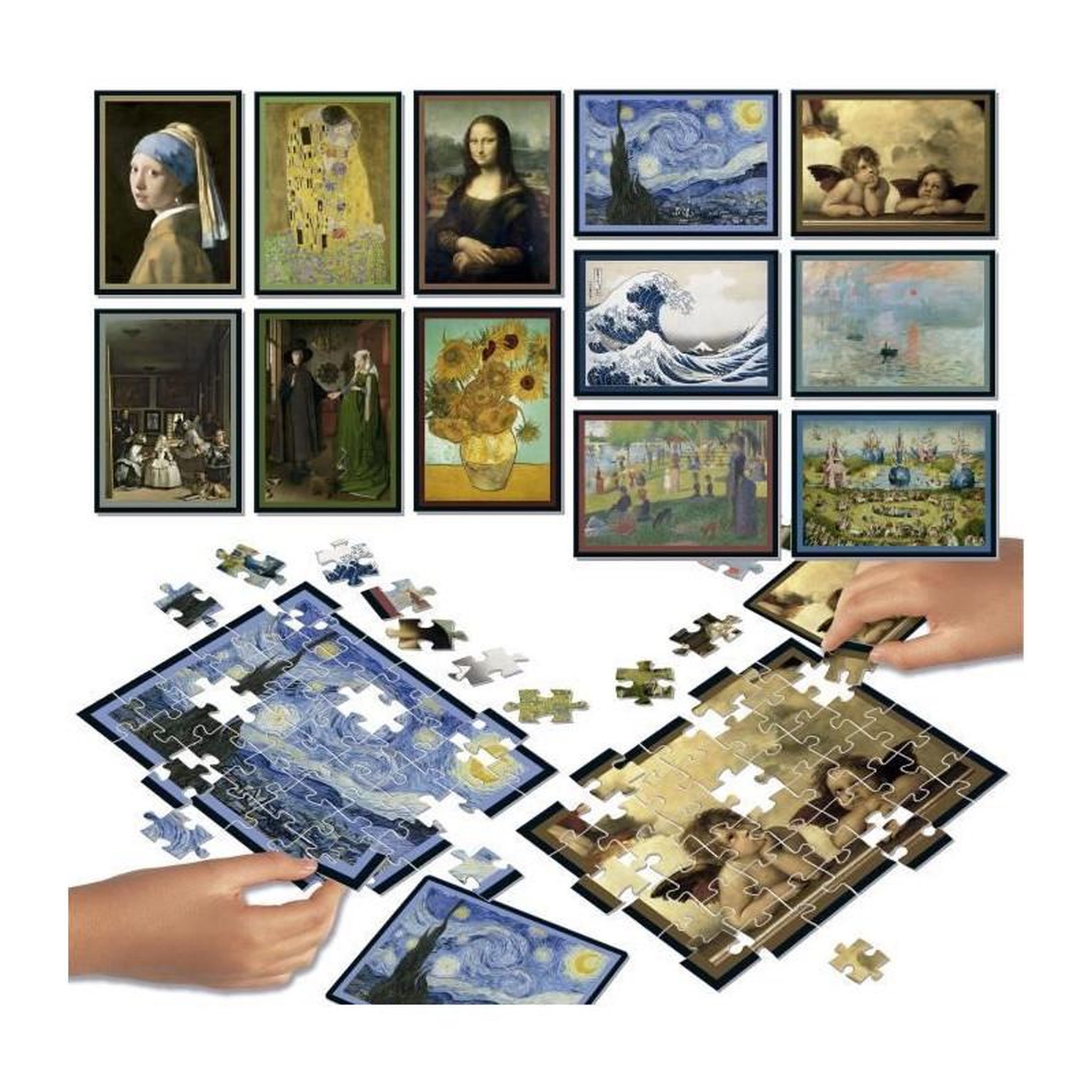 Voir la diapositive 2 : EDUCA Puzzle enfant Battle Art – Coffret 12 puzzles de 42 pièces – Jeu éducatif et stratégique – Dès 7 ans – Educa