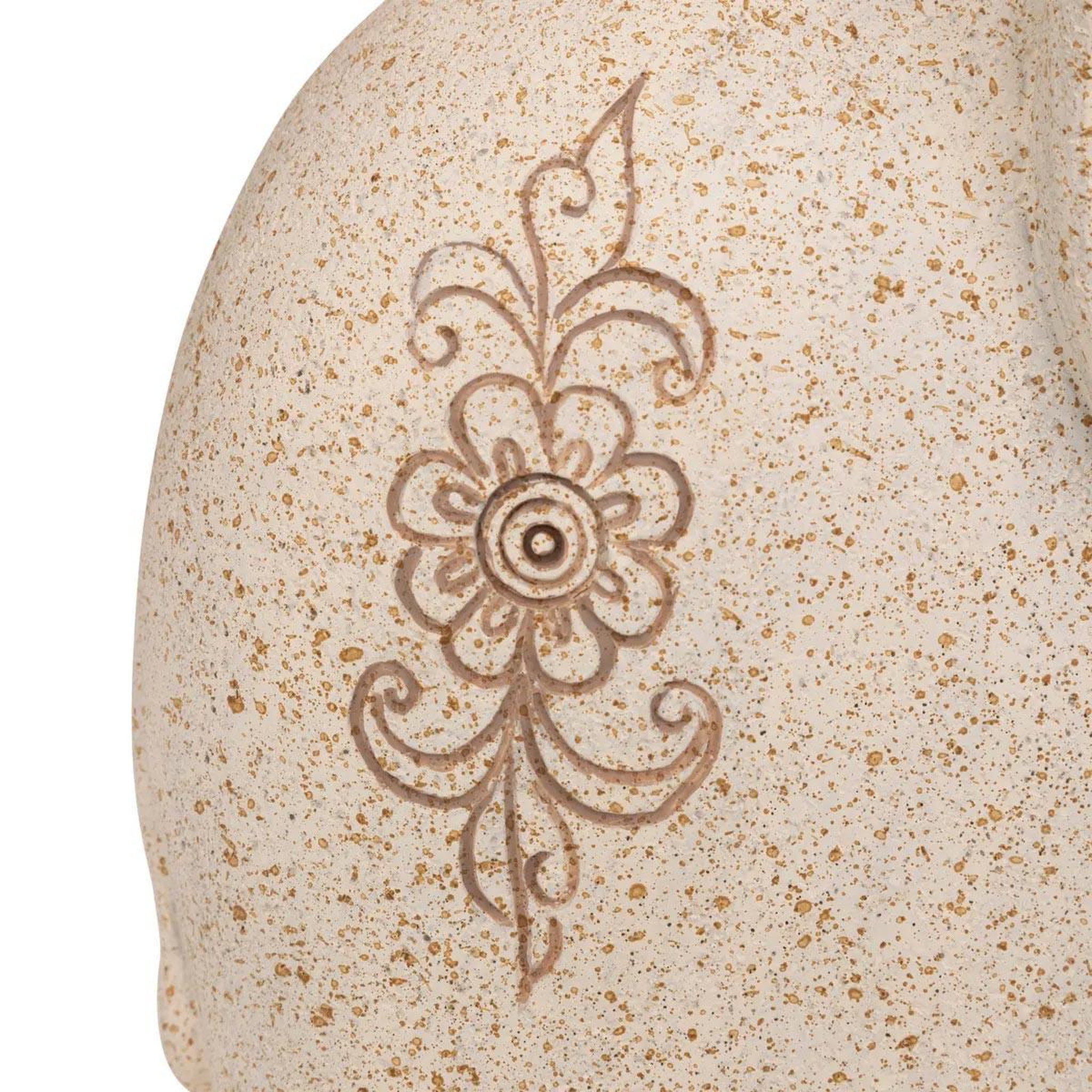 Voir la diapositive 3 : ATMOSPHERA Statuette éléphant en résine  nola  23cm beige