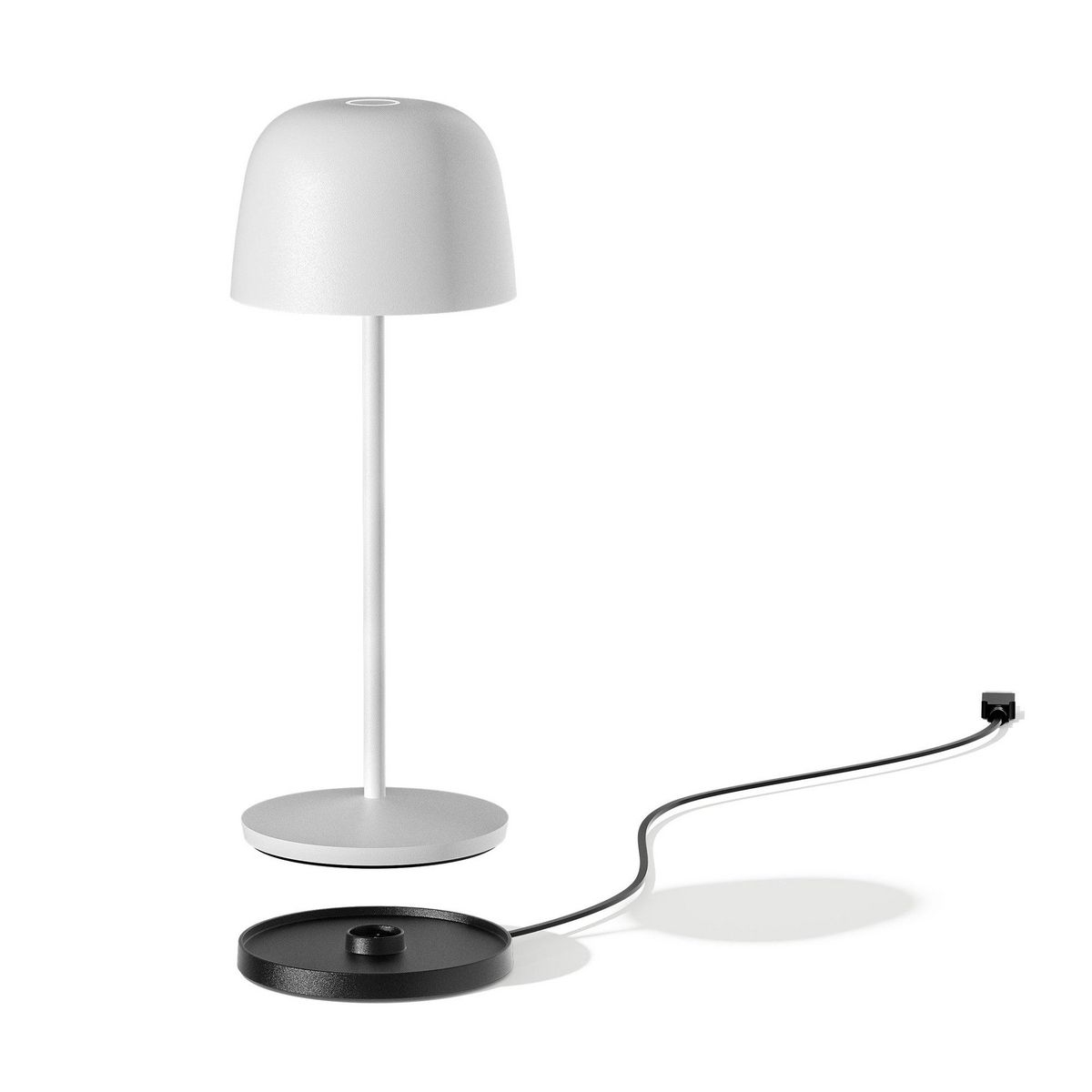 Lumisky Lampe de table sans fil SOPHIA Blanc Aluminium H28CM