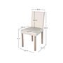 Voir la diapositive 4 : Rendez vous déco Lot de 2 chaises en tissu gris foncé et pieds en bois d'hévéa - Havane