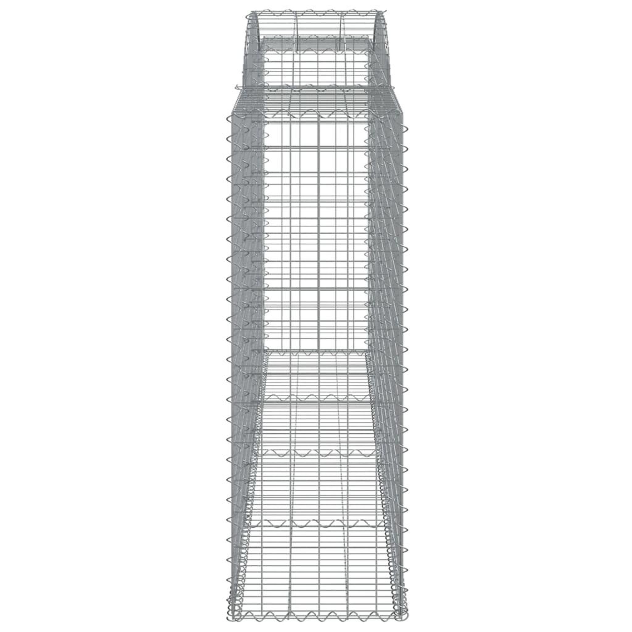 Voir la diapositive 5 : VIDAXL Paniers a gabions arques 3 pcs 300x50x140/160 cm fer galvanise