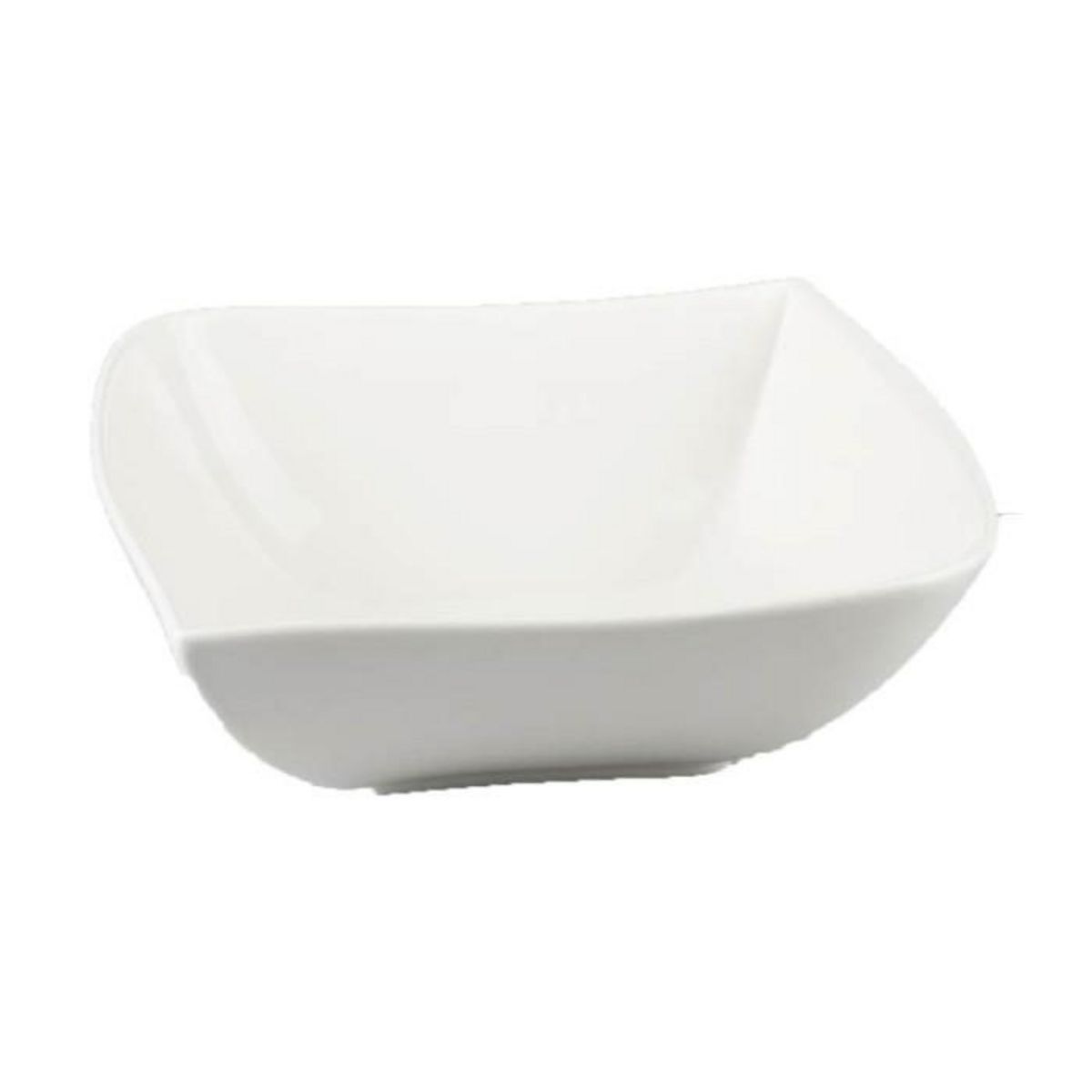 SECRET DE GOURMET Coupelle Carrée  Vague  13cm Blanc