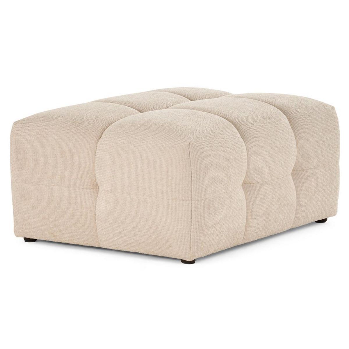 LISA DESIGN Suzano - pouf en tissu texturé