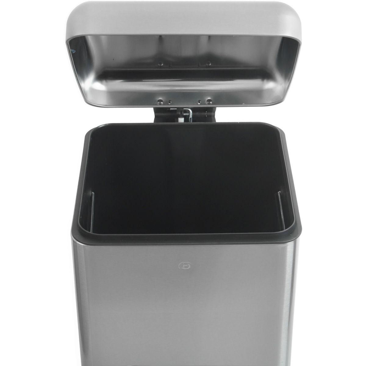 ESSENTIEL B Poubelle manuelle 30L à pédale inox