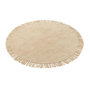 Voir la diapositive 1 : Paris Prix Tapis Rond à Franges  Bohemia  150cm Beige Clair