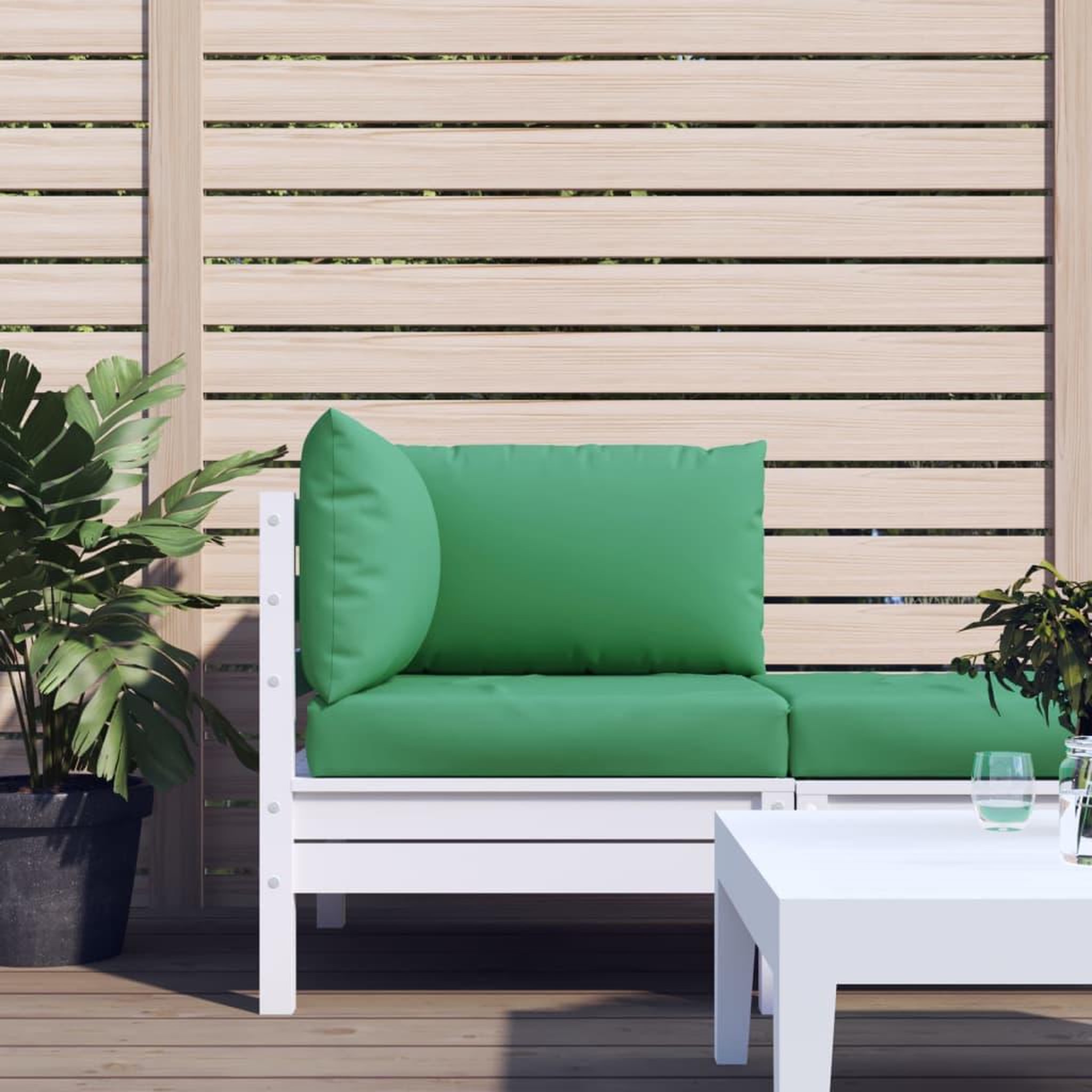 Voir la diapositive 1 : VIDAXL Coussins de palette lot de 3 vert tissu oxford
