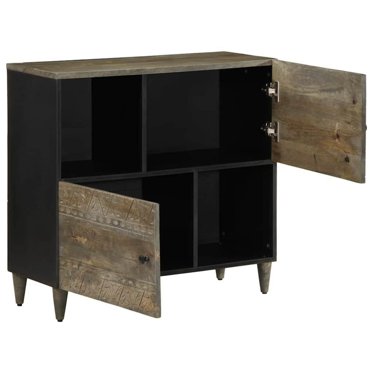 VIDAXL Buffet 80x33x75 cm bois massif de manguier