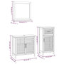 Voir la diapositive 6 : VIDAXL Ensemble de meubles de salle de bain 3 pcs Bois massif de noyer