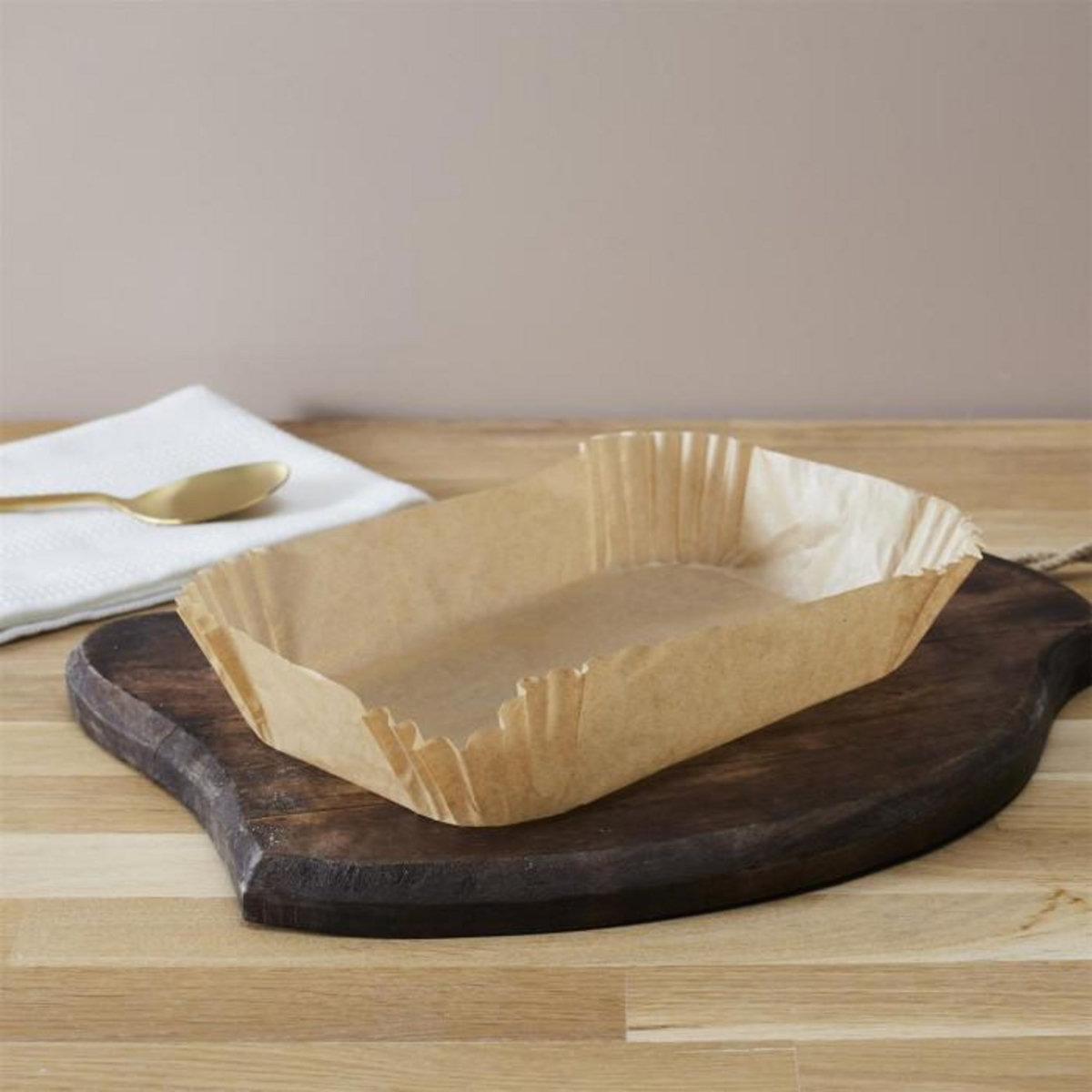 Paris Prix Lot de 50 Feuilles de Papier Cuisson  Friteuse à Air  20cm Marron