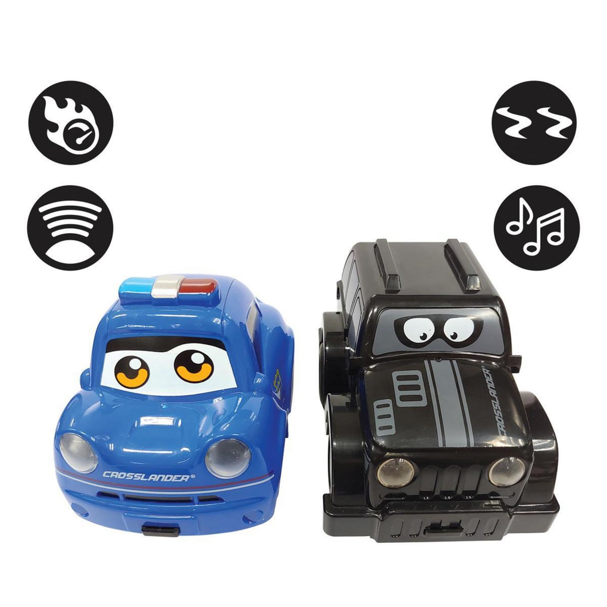 Lexibook Crosslander Twin – Set de voiture télécommandée policier et voleur