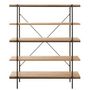 Voir la diapositive 2 : Paris Prix Étagère 5 Niveaux en Bois  Dresa  166cm Naturel