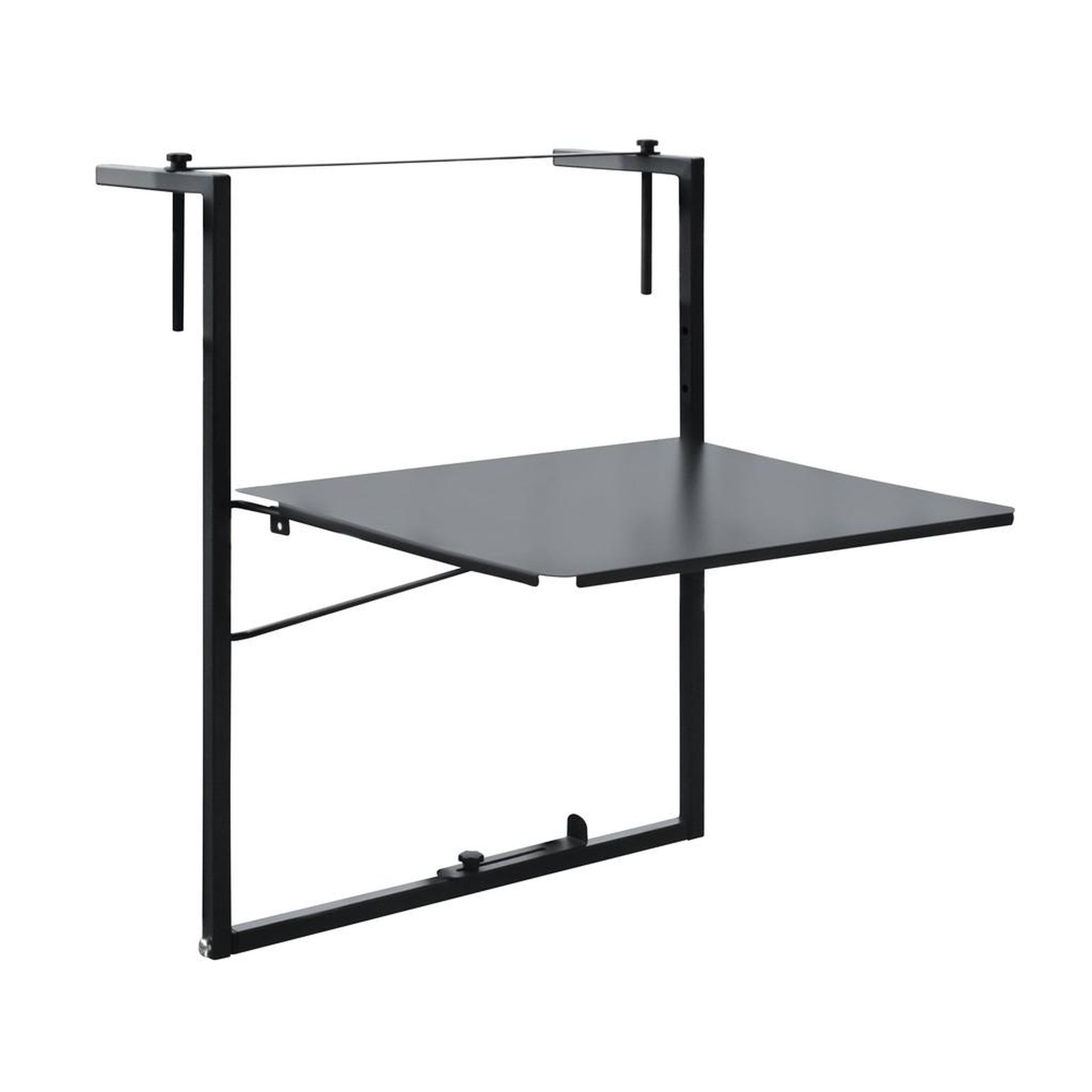 CENTRALE BRICO Table de balcon réglable Soléa - 55x45 cm - anthracite